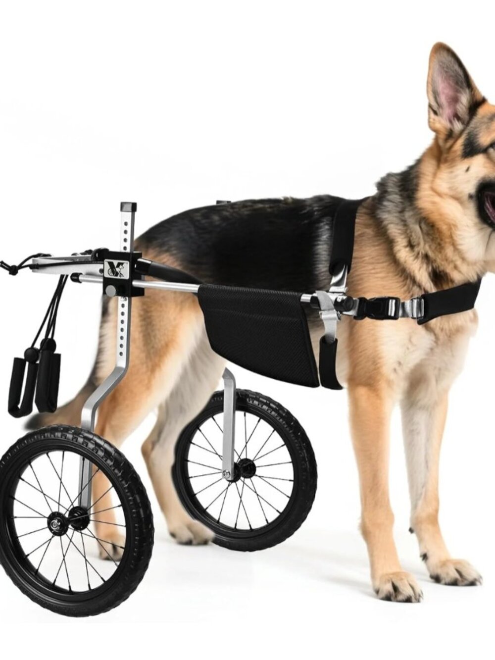 Virbraroo Adjustable Dog Wheelchair Rear Leg Mobility Cart Open Box